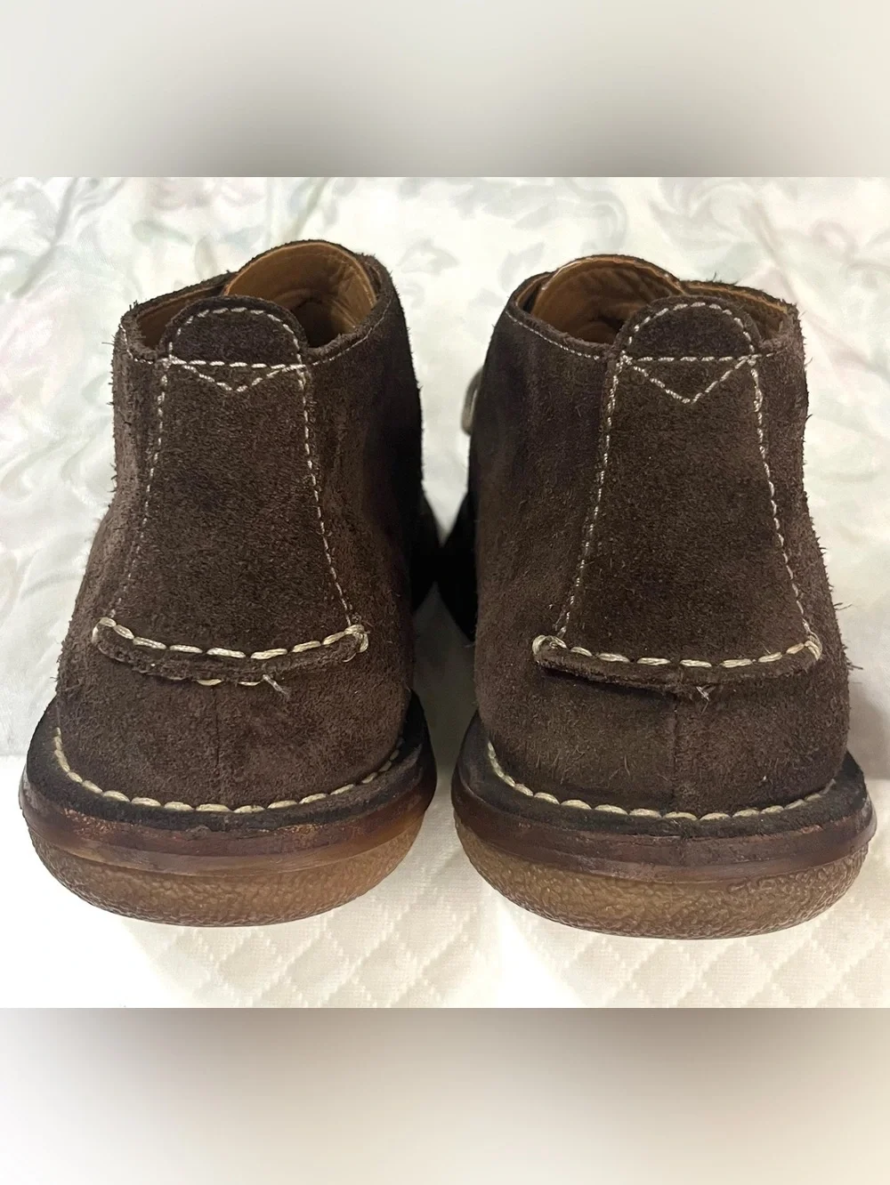Cole Haan & Todd Snyder Dark Brown Suede Leather Stitch Moc Toe Chukka Boots 13